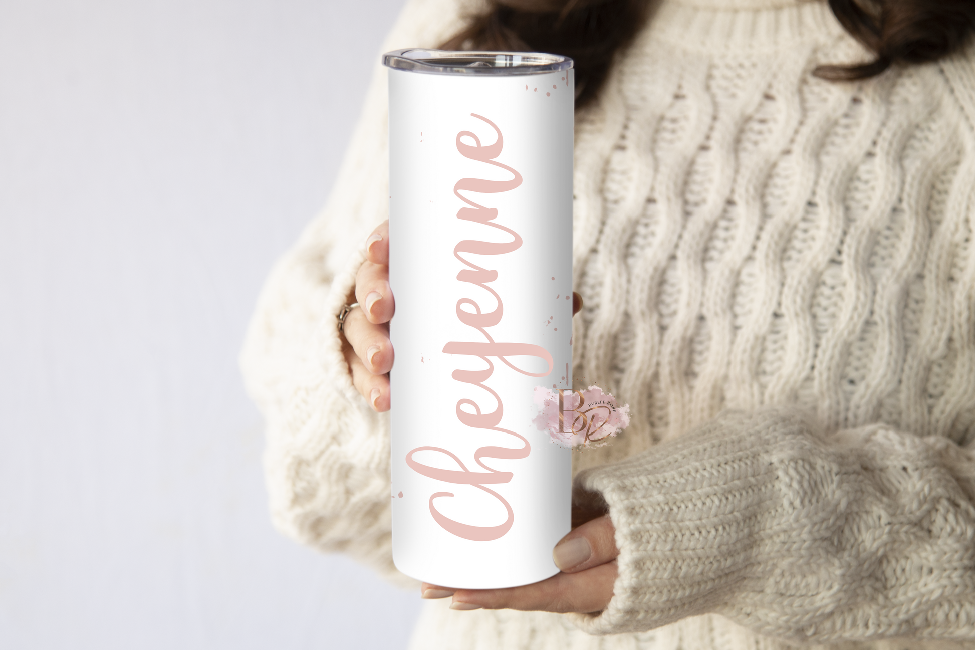 Personalized Name Cow Print 20oz Stainless Steel Tumbler – Burlee Rose